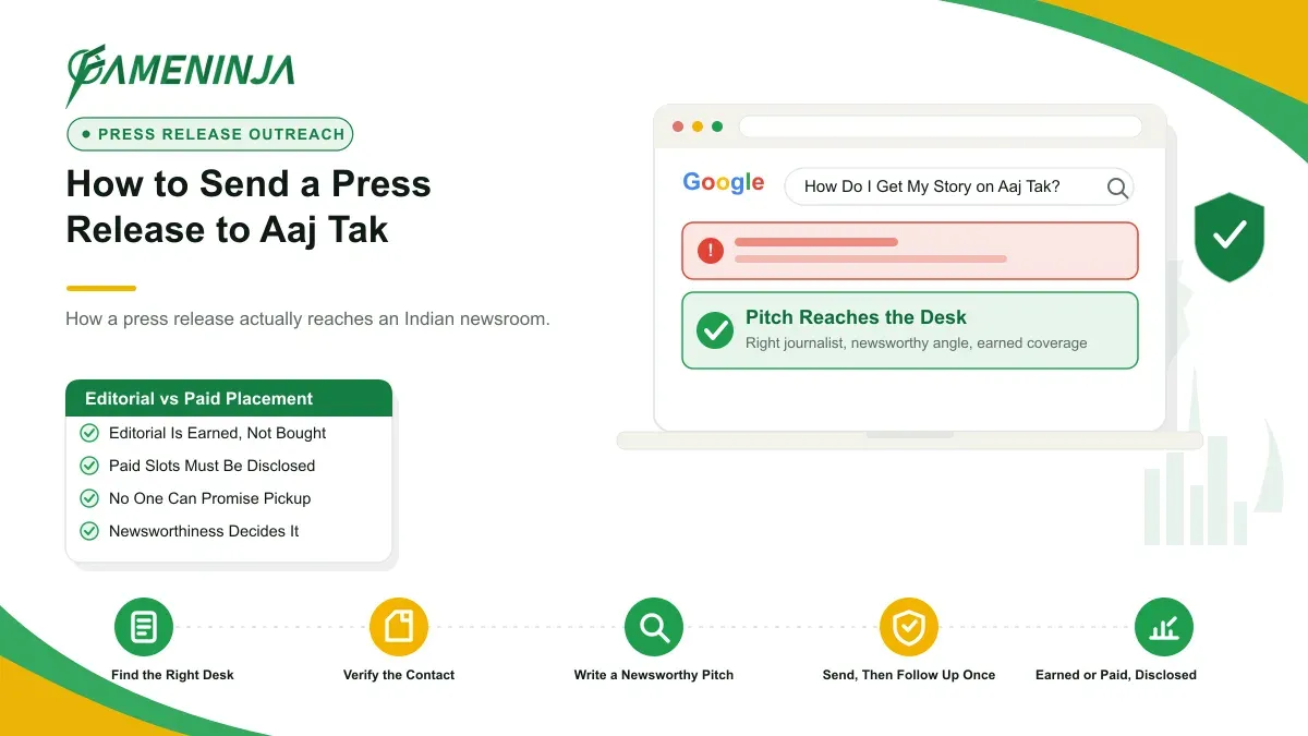 How to Send a Press Release to Aaj Tak and Other Indian News Outlets