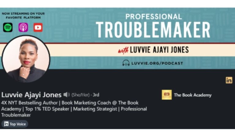 Luvvie Ajayi Jones Professional Troublemaker podcast