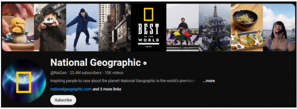 National Geographic YouTube Channel