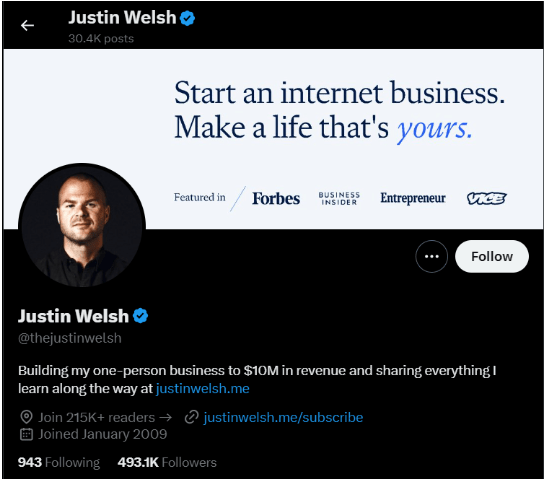 Entrepreneur and internet business builder
