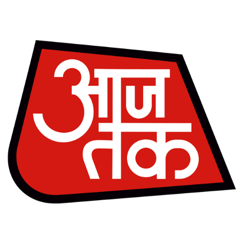 A logo with Hindi text