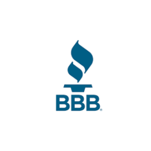 BBB logo with blue torch and text