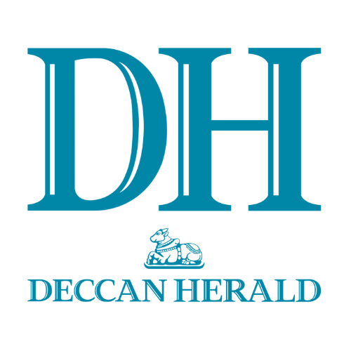 Deccan Herald logo with DH and a deer