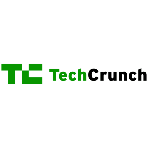 TechCrunch logo with green and black text
