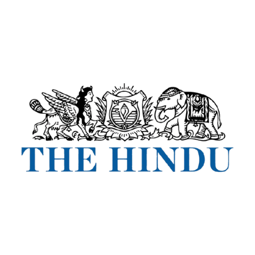 The Hindu logo with mythical creatures